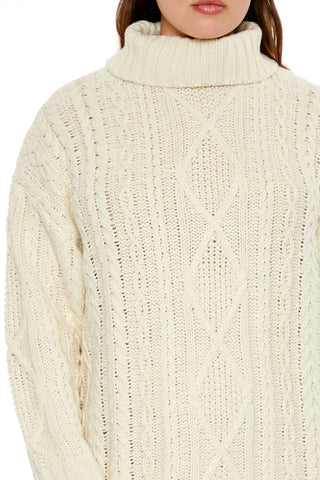 Plus Size Turtleneck Mini Sweater Dress