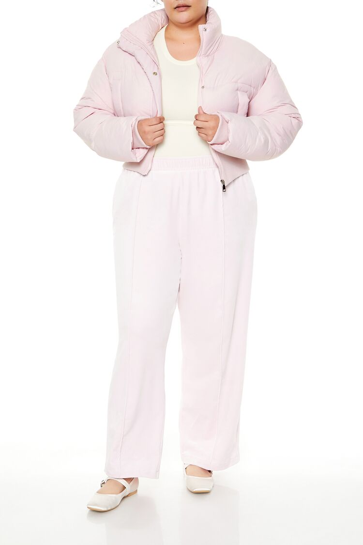  Forever 21 Plus Size Cropped Puffer Jacket - blossom - Bonton