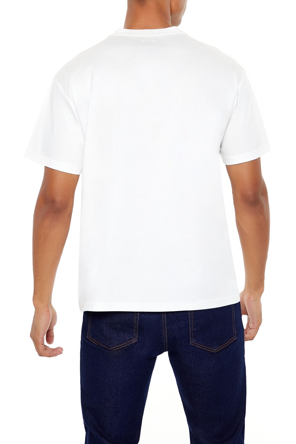  Forever 21 Supima-Blend Cotton Crew Tee - black - Bonton
