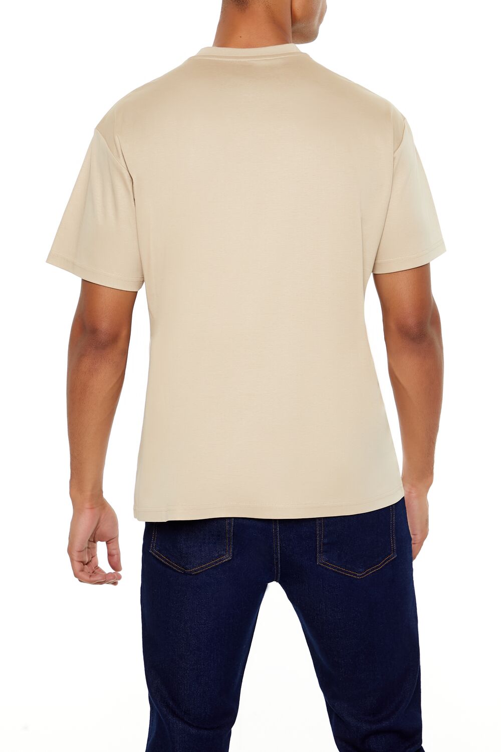  Forever 21 Supima-Blend Cotton Crew Tee - black - Bonton