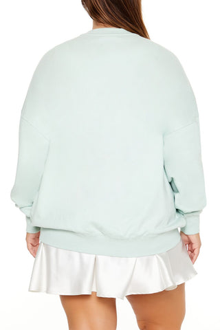 Plus Size Beaded Aquarius Pullover
