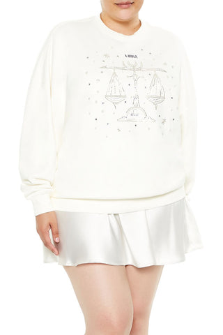 Plus Size Beaded Libra Pullover