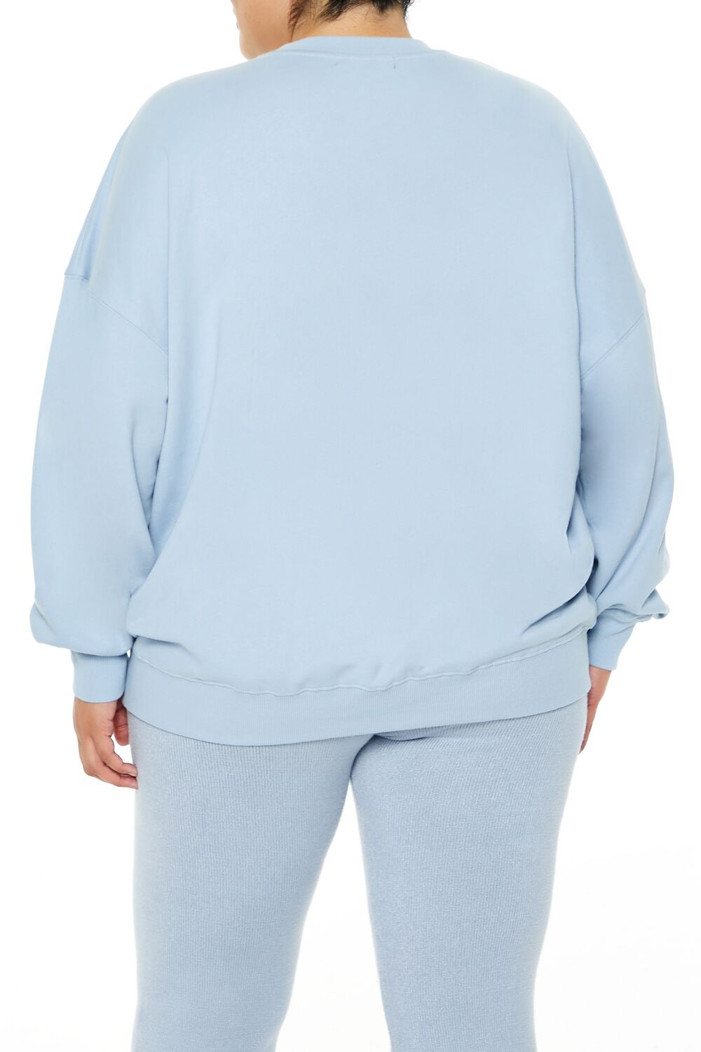  Forever 21 Plus Size Beaded Taurus Pullover - stone blue multi - Bonton