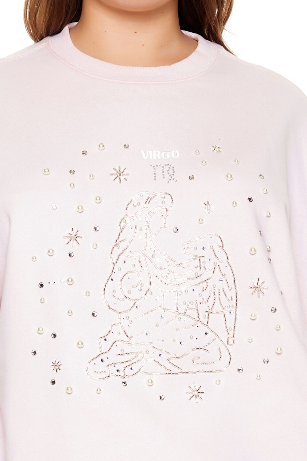  Forever 21 Plus Size Beaded Virgo Pullover - blossom multi - Bonton