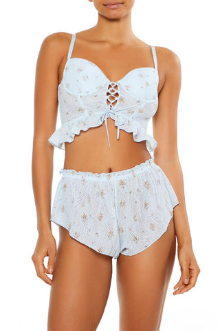 Floral Ruffle Shortie Panties