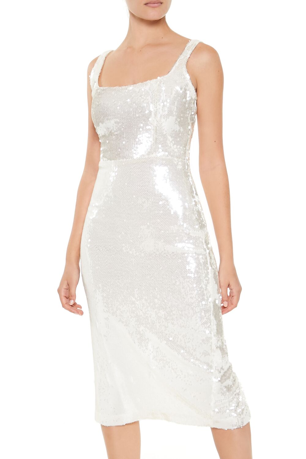 silver bodycon midi dress Heidi Bandage Midi Dress