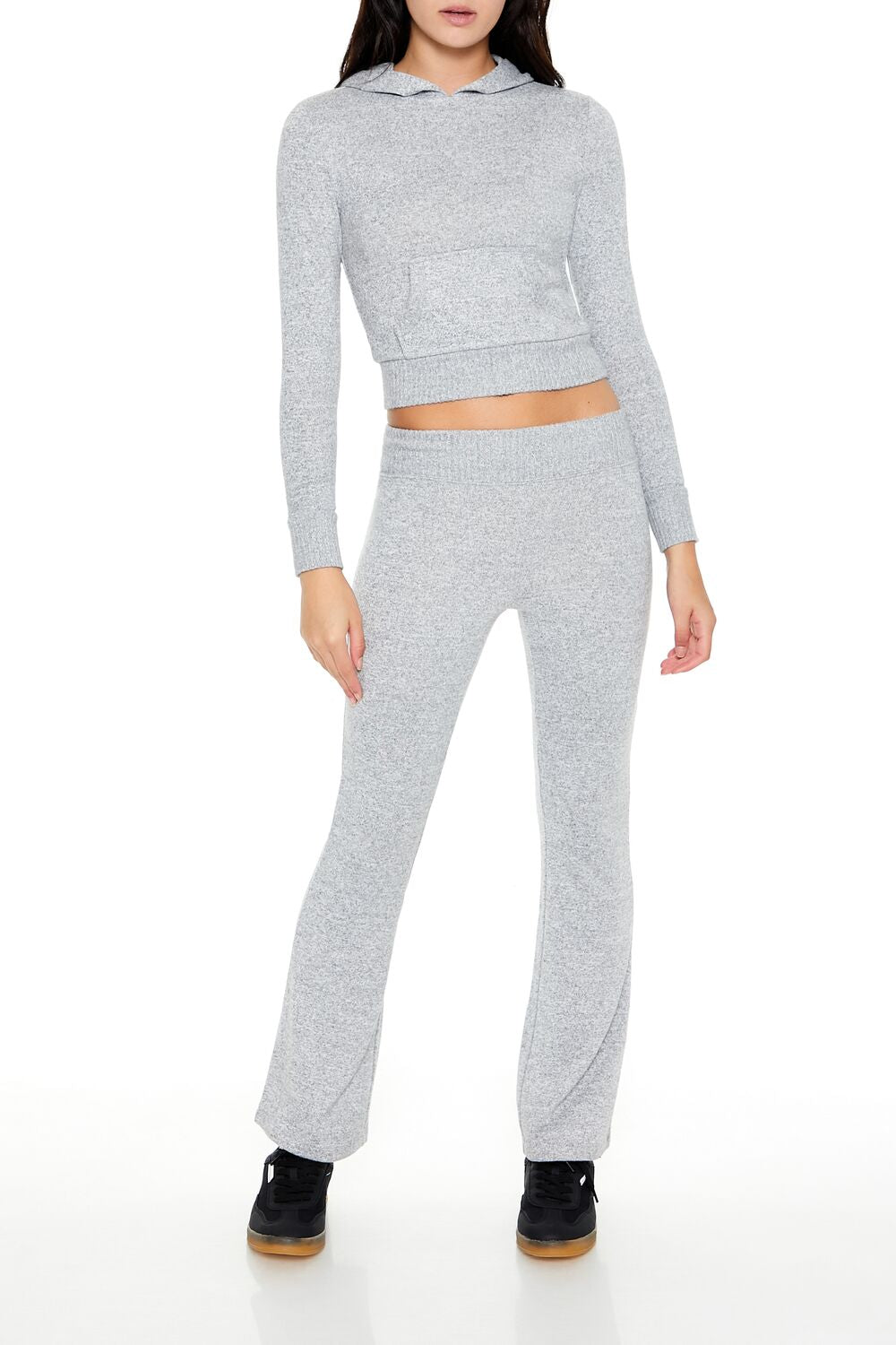  Forever 21 Mid-Rise Straight-Leg Pants - black - Bonton