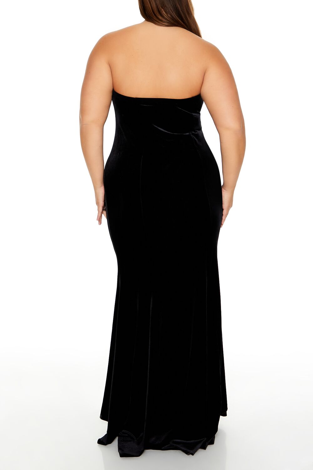  Forever 21 Plus Size Strapless Maxi Dress - black-swatch - Bonton