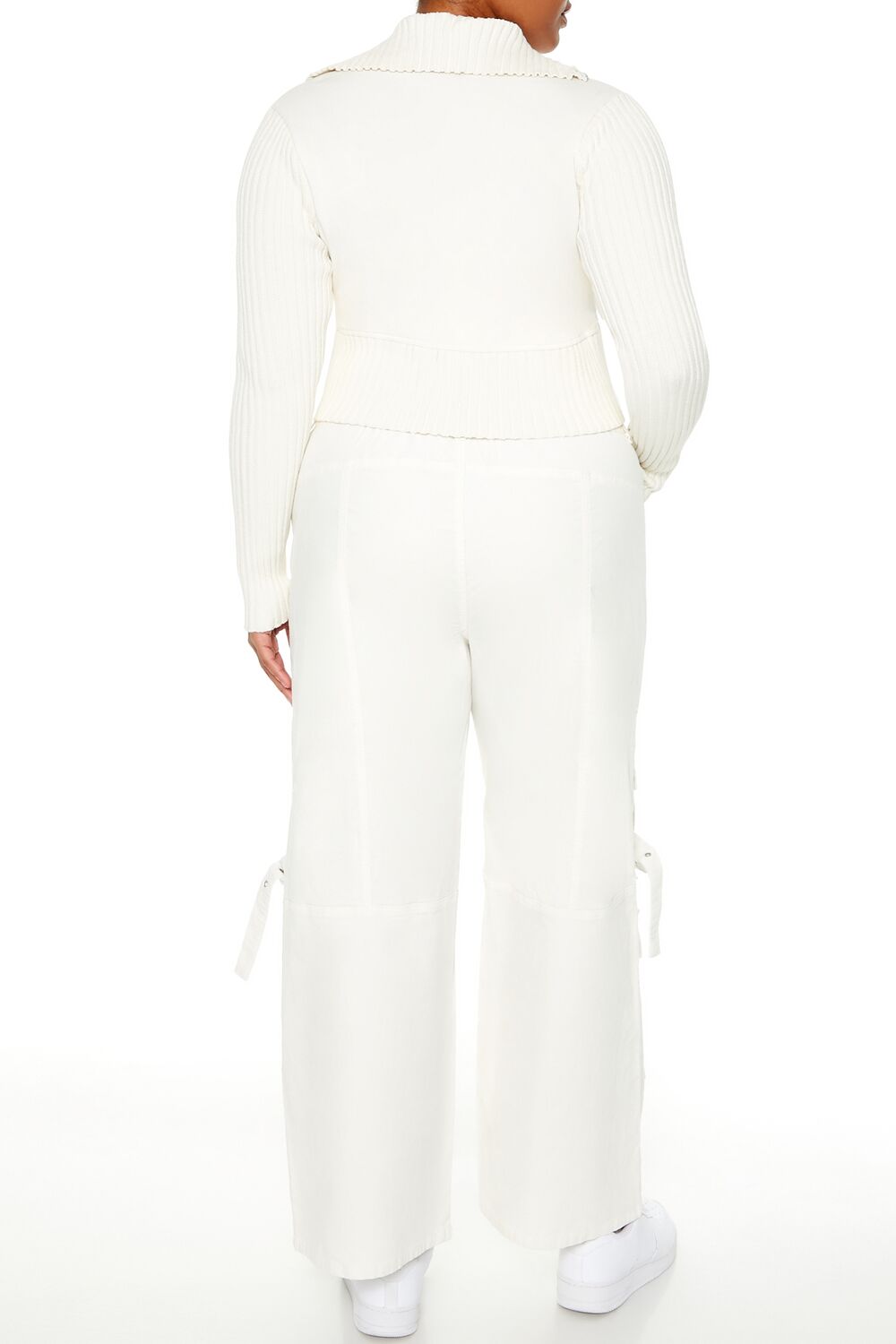  Forever 21 Plus Size Velvet Cargo Pants - seashell - Bonton