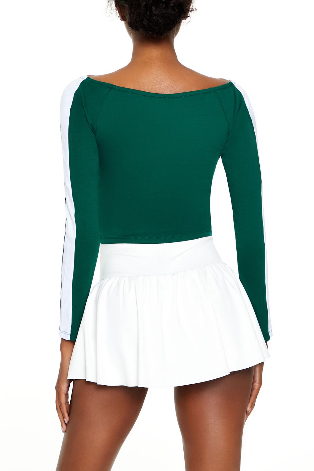  Forever 21 Beverly Hills Tennis Club Crop Top - green multi - Bonton