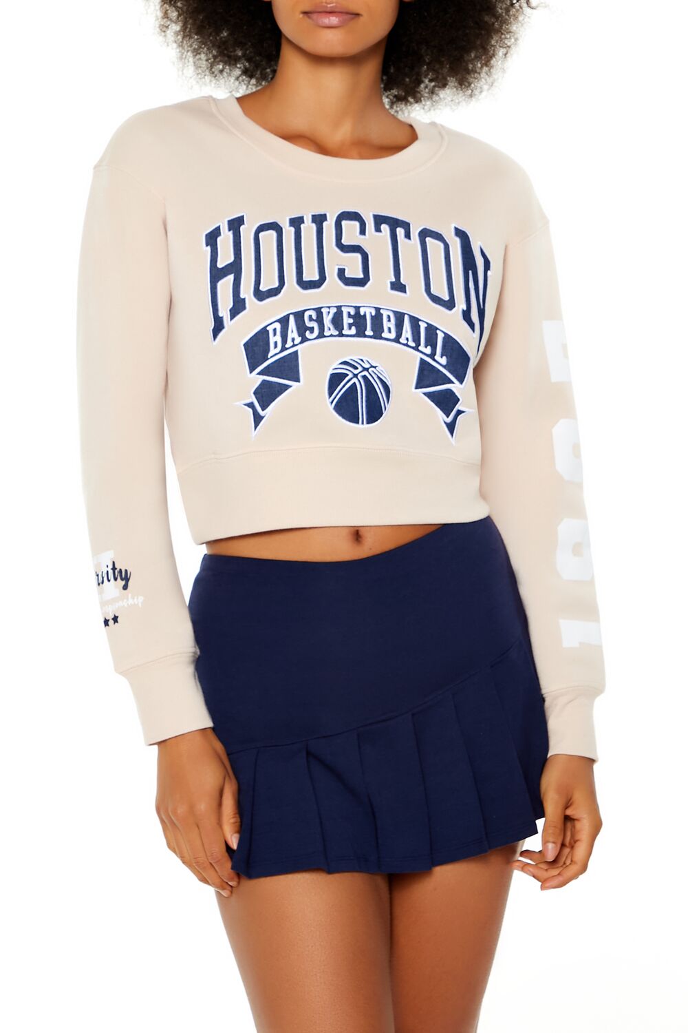  Forever 21 Houston Basketball Graphic Pullover - taupe multi - Bonton