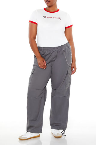 Plus Size Star Girl Ringer Tee