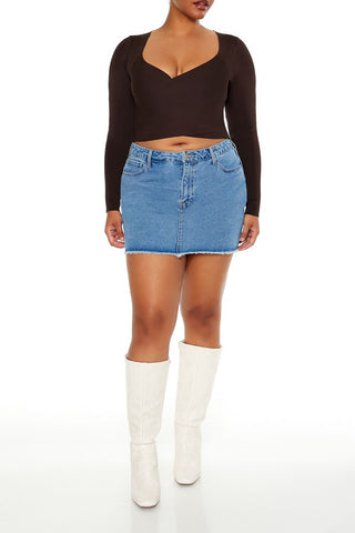 Plus Size Crossover Sweater