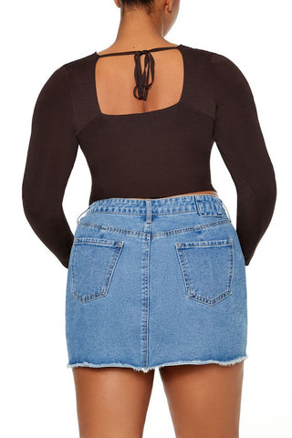 Plus Size Crossover Sweater