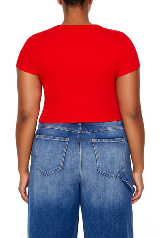 Plus Size Sequin Teddy Bear Baby Tee