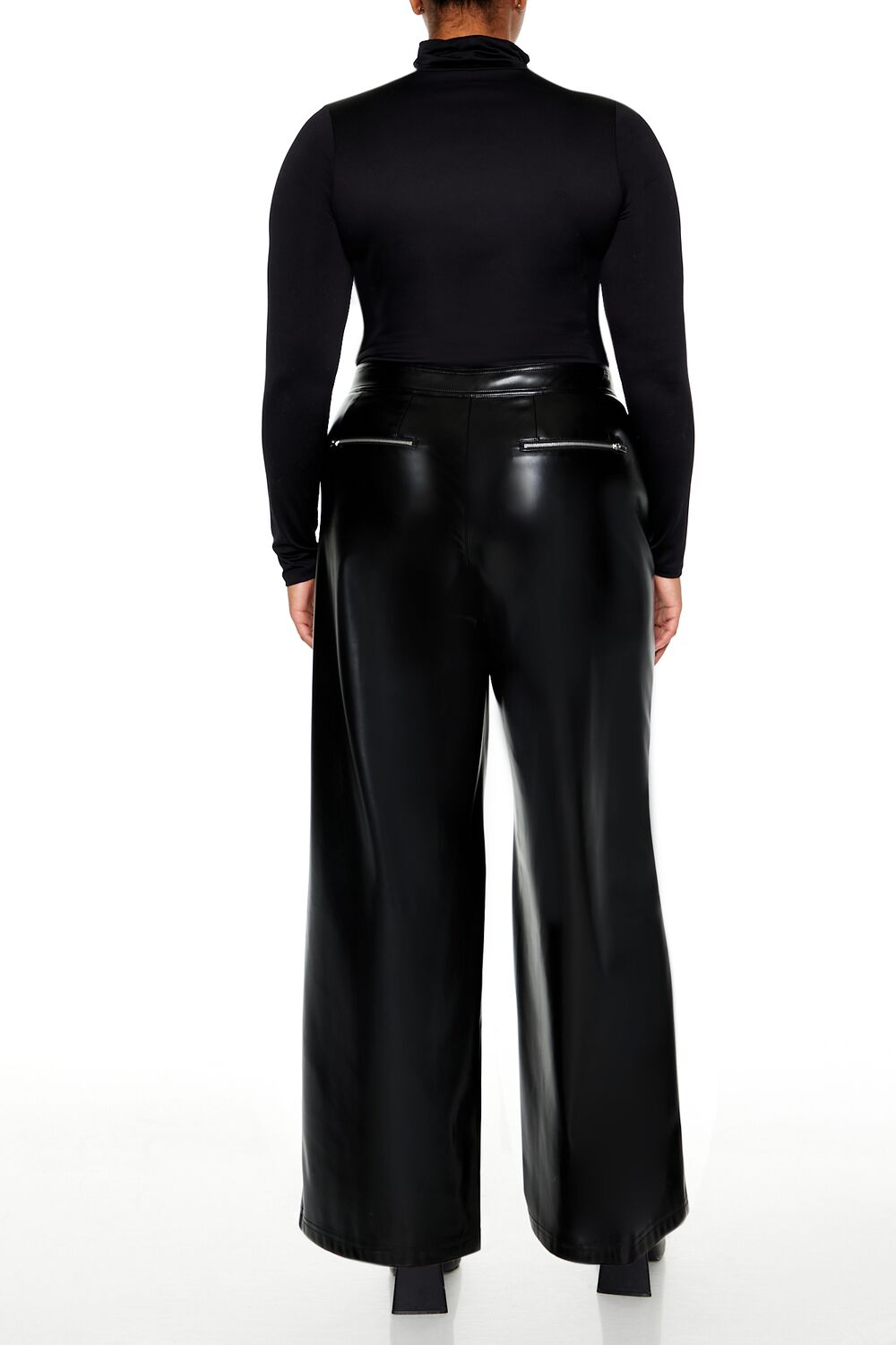  Forever 21 Plus Size Faux Leather Pants - black - Bonton