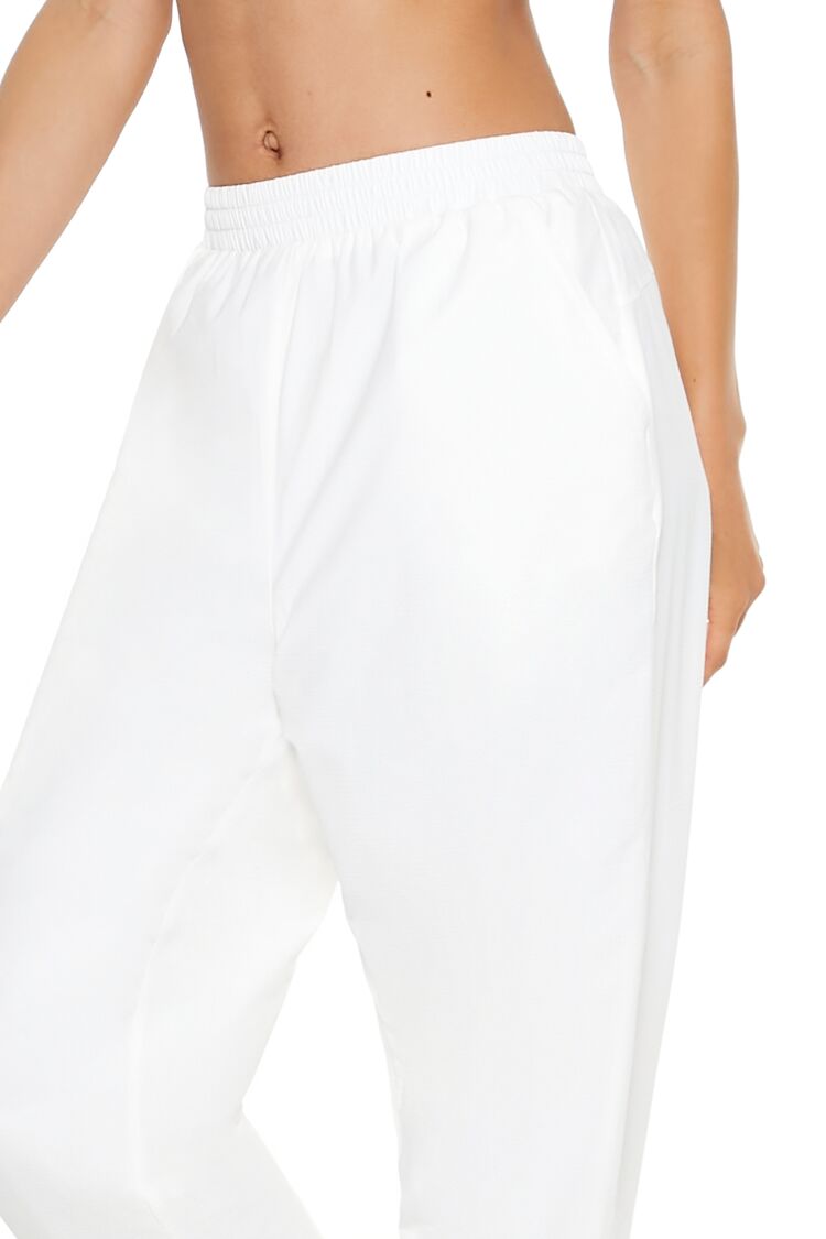 Forever 21 Active High-Rise Joggers - white - Bonton