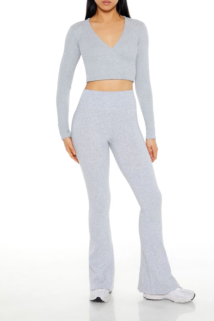  Forever 21 Active Seamless Crop Top - heather grey - Bonton