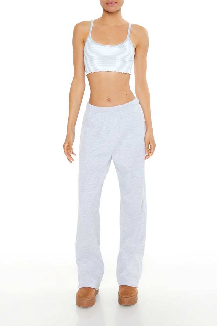  Forever 21 Seamless Striped Bralette - blue-white - Bonton