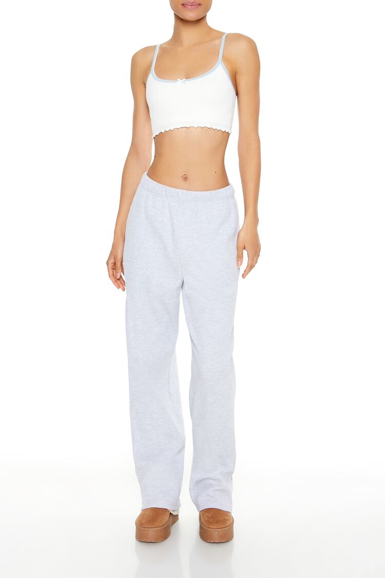  Forever 21 Seamless Bow Longline Bralette - white-blue - Bonton