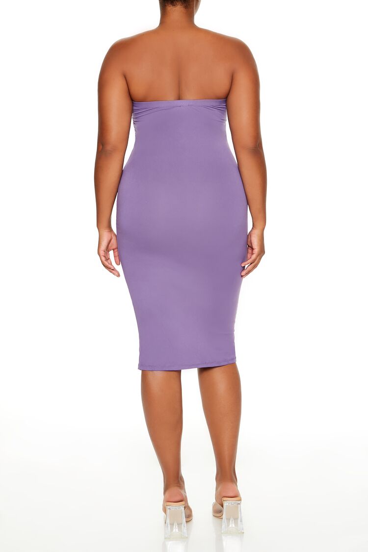  Forever 21 Plus Size Tube Midi Dress - grape-swatch - Bonton