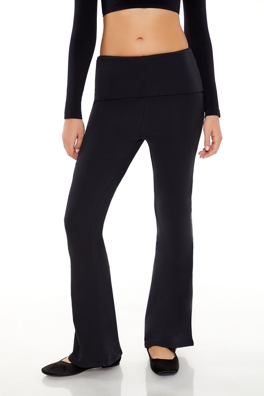  Forever 21 Sequin Scorpio Flare Leggings - black - Bonton