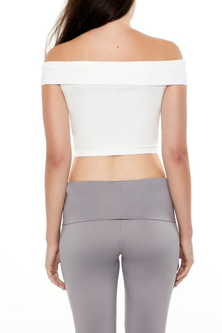 Seamless Off-the-Shoulder Crop Top