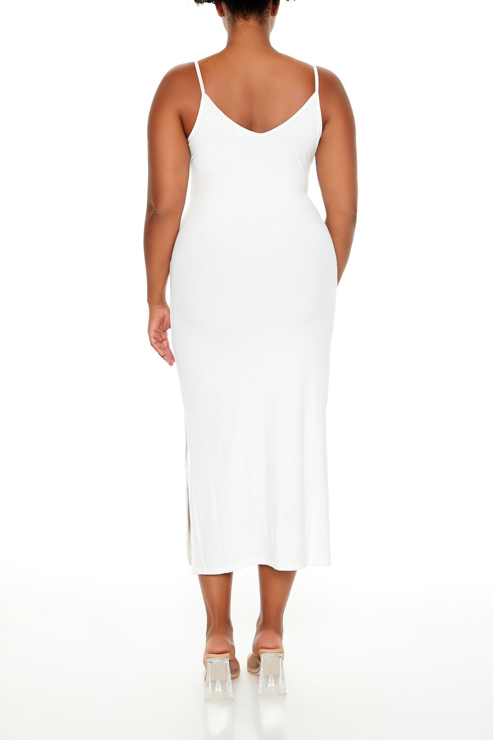  Forever 21 Plus Size Cami Maxi Dress - white - Bonton