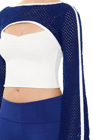 Netted Crochet Shrug Sweater