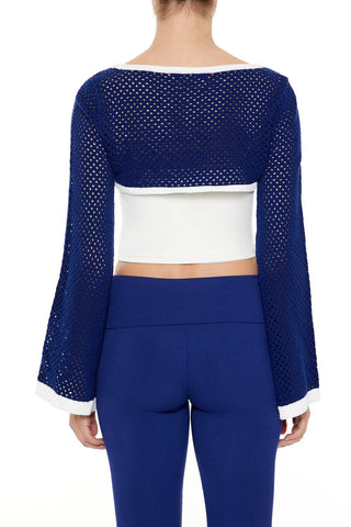 Netted Crochet Shrug Sweater