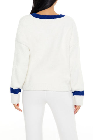 Bow 76 Fuzzy Knit Sweater