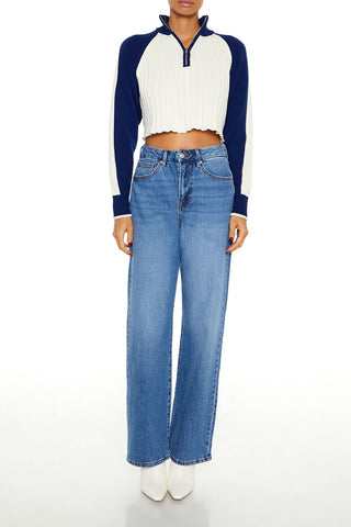 Ribbed Colorblock Sweater