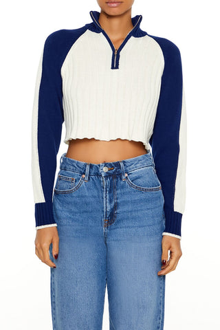 Ribbed Colorblock Sweater