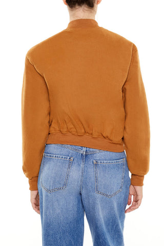 Button-Front Bomber Jacket