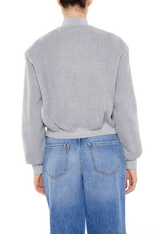 Button-Front Bomber Jacket