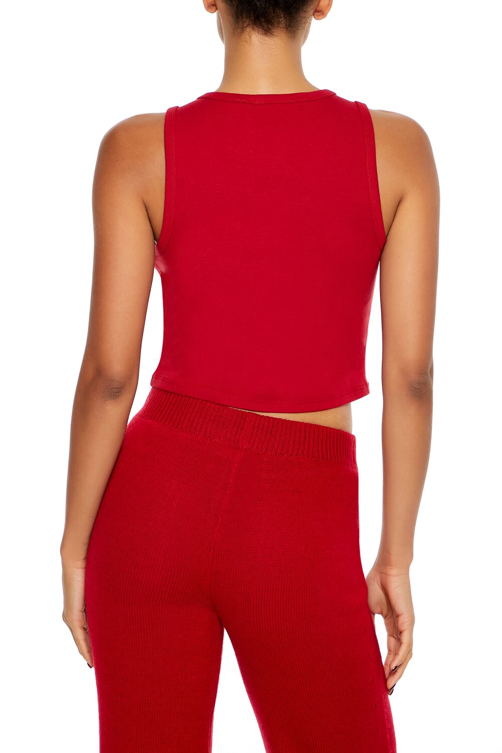  Forever 21 Emotional Baggage Tank Top - red multi - Bonton