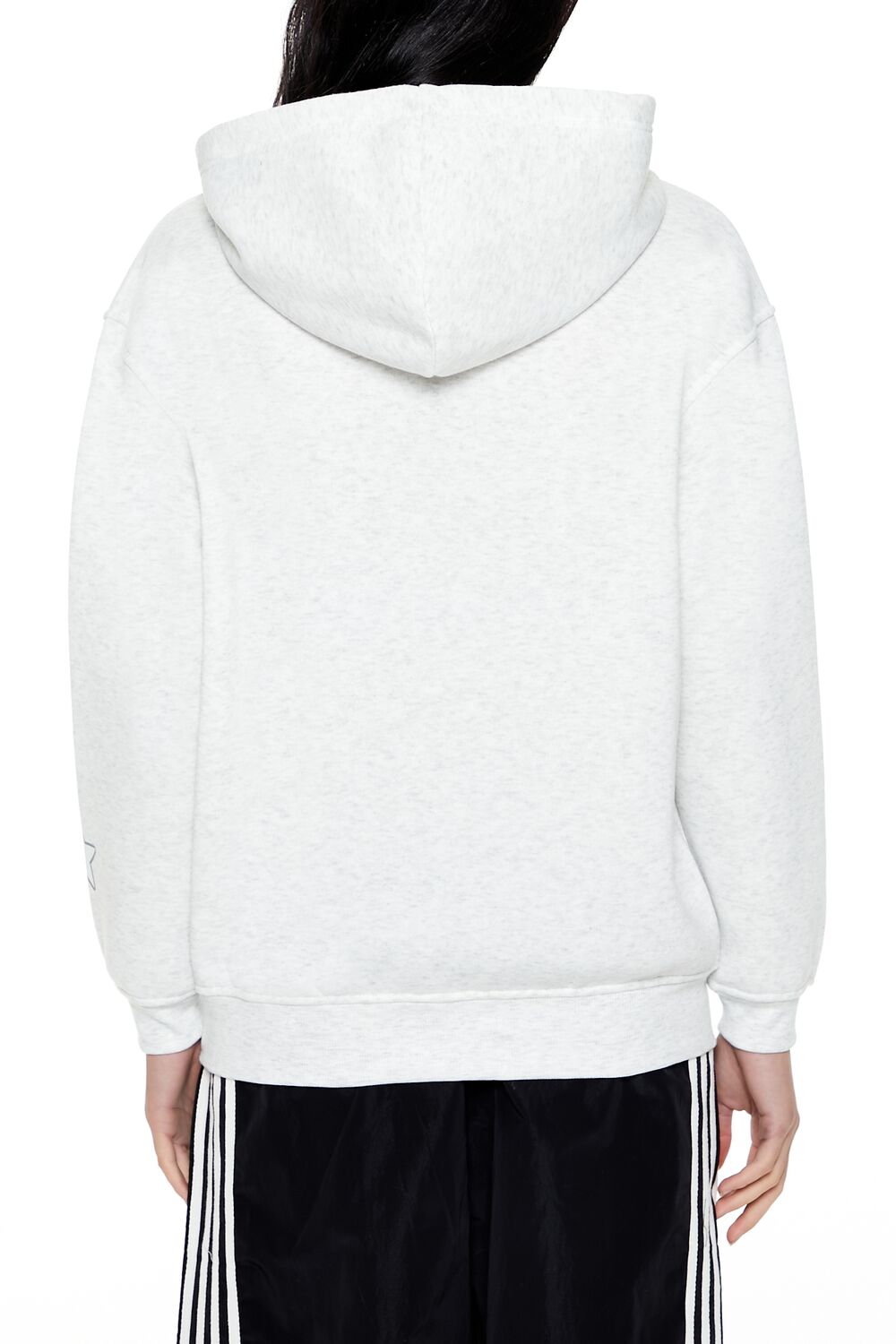  Forever 21 07 Graphic Fleece Hoodie - heather grey multi - Bonton