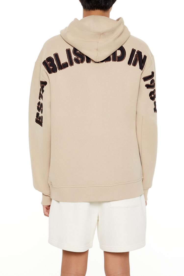  Forever 21 EST 1984 Patch Hoodie - cocoa multi - Bonton