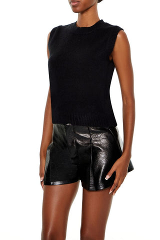 Fuzzy Knit Sweater Vest