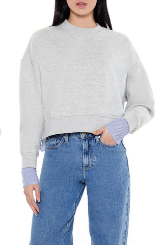 Striped Colorblock Combo Pullover