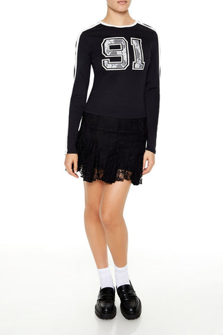 Rhinestone Lace 91 Tee