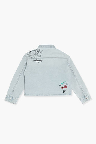 Girls Cupid Patch Denim Jacket (Kids)