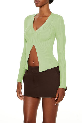 Twisted Split-Hem Sweater