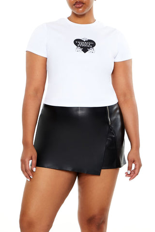 Plus Size Thinking About Puppies Tee