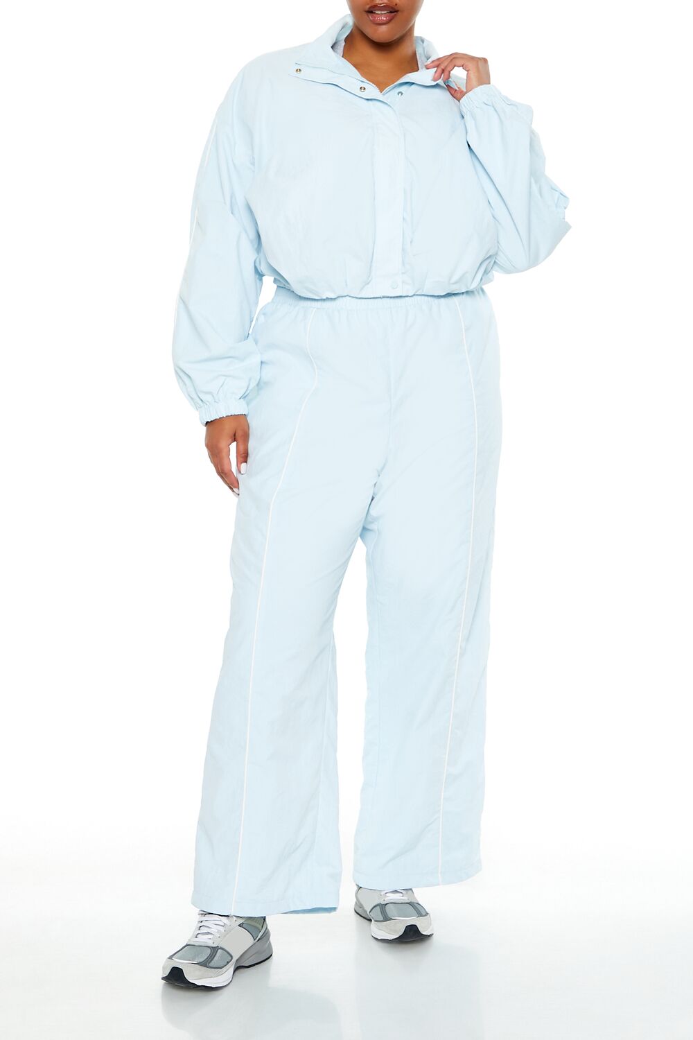  Forever 21 Plus Size Active Cropped Jacket - aqua - Bonton