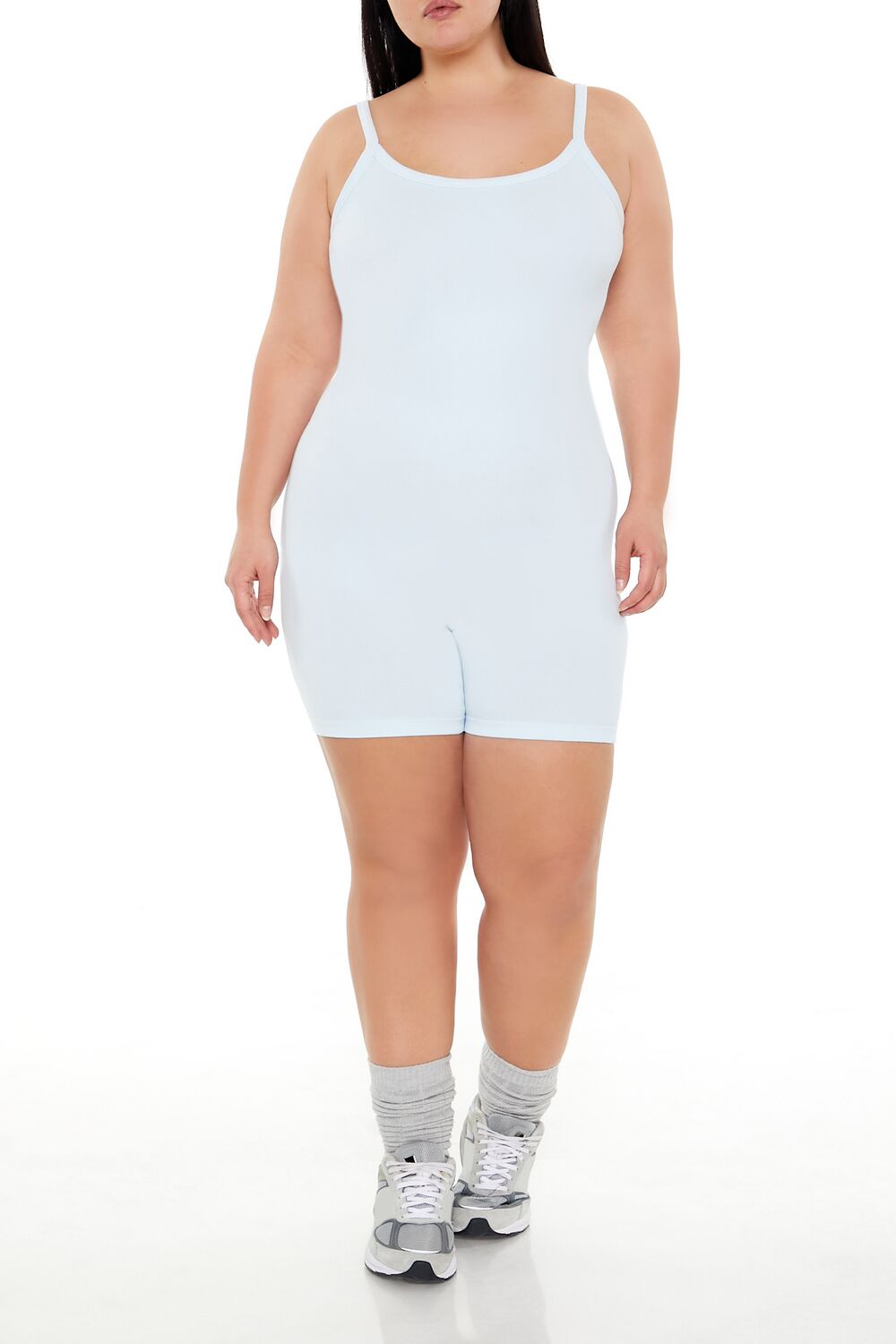  Forever 21 Plus Size Active Seamless Romper - aqua - Bonton