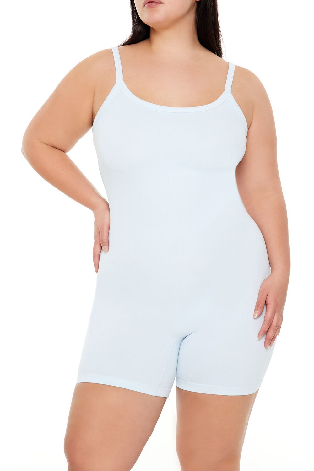  Forever 21 Plus Size Active Seamless Romper - aqua - Bonton