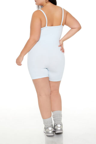 Plus Size Active Seamless Romper