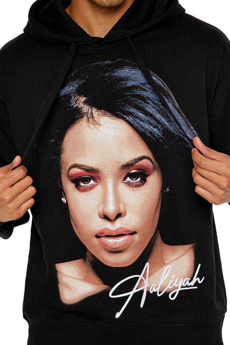  Forever 21 Aaliyah Graphic Hoodie - black multi - Bonton