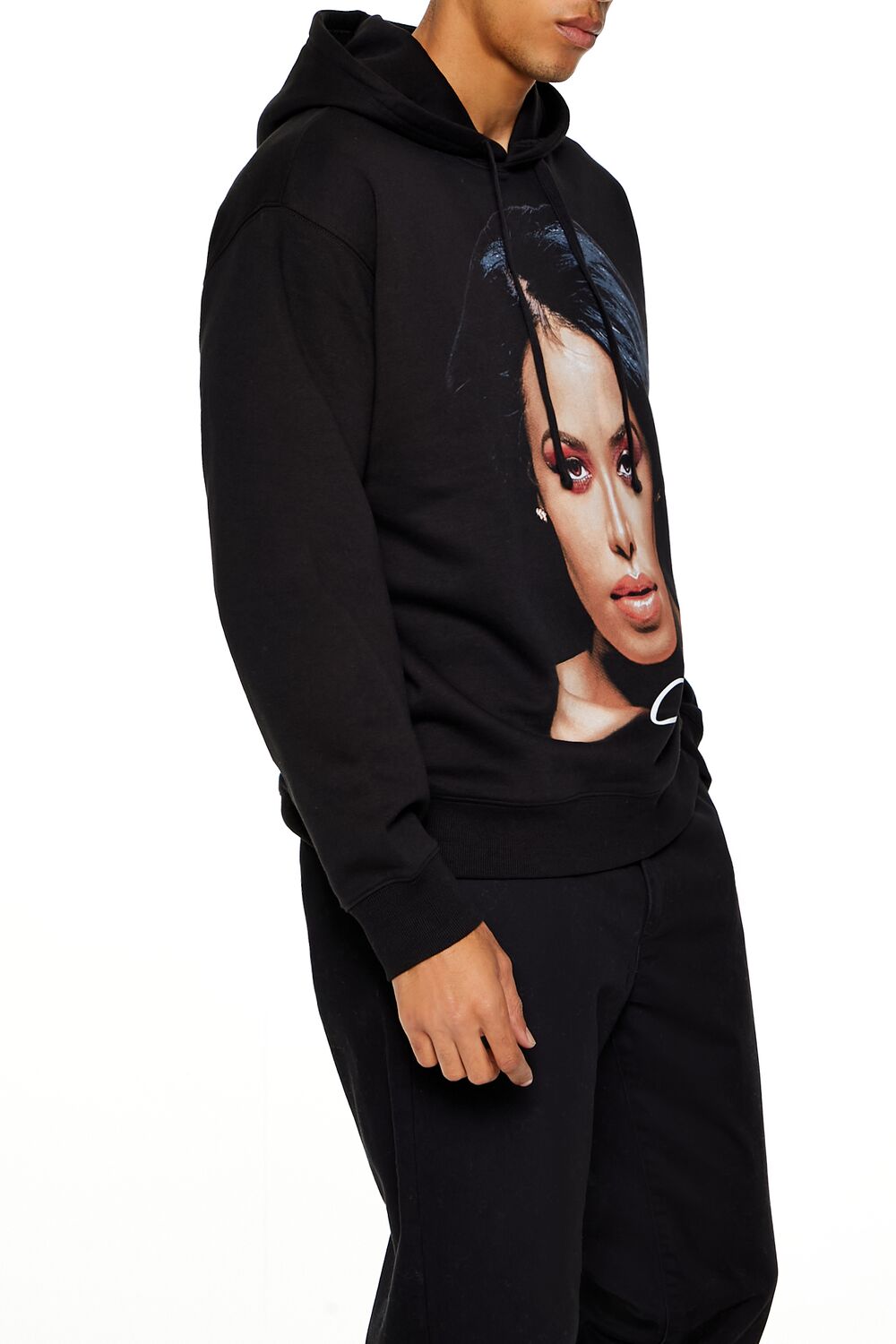  Forever 21 Aaliyah Graphic Hoodie - black multi - Bonton